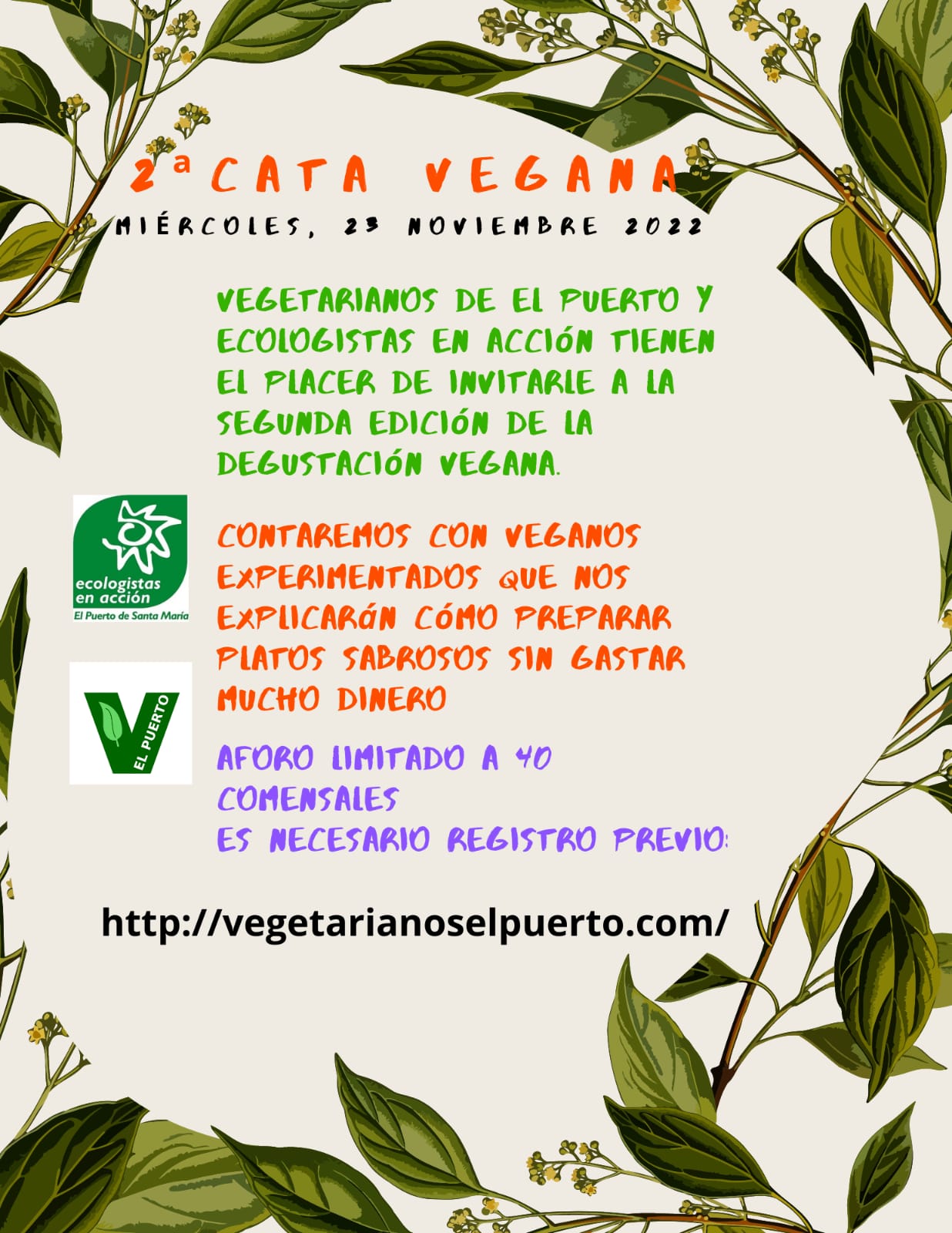 Cata Vegana 23 noviembre